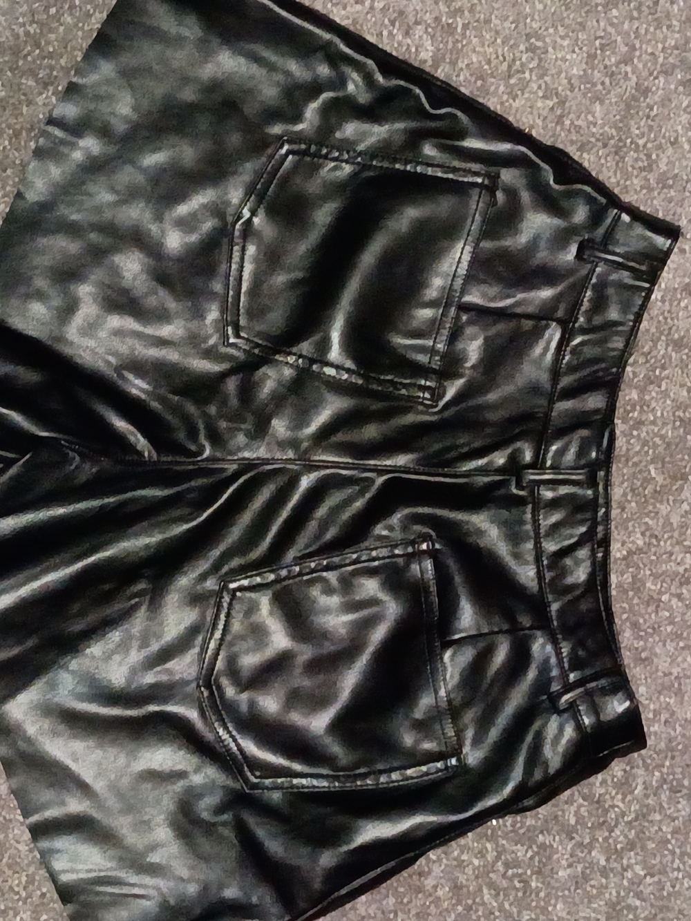 Forever 21 Black Faux Leather Shorts